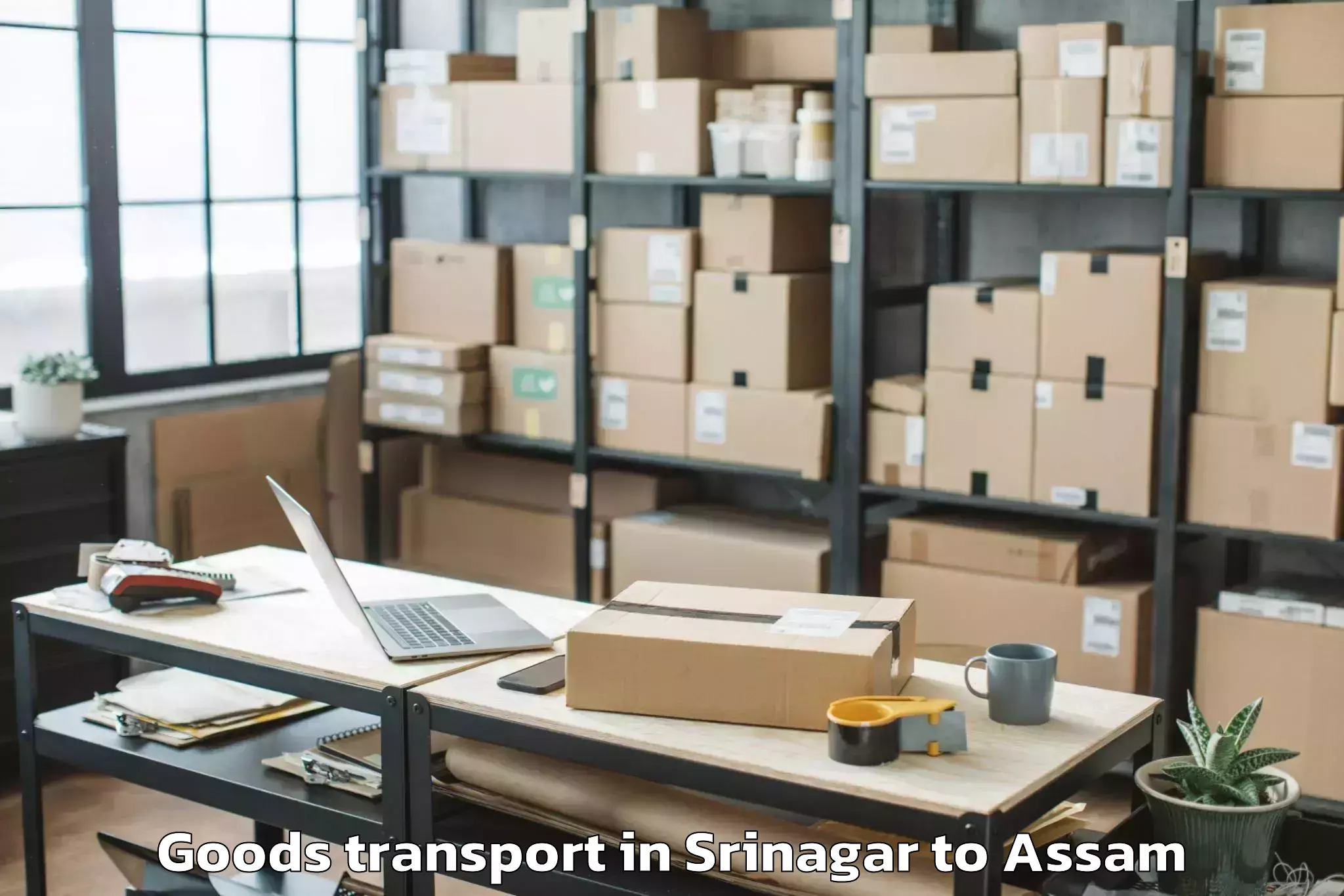 Hassle-Free Srinagar to Gossaigaon Goods Transport